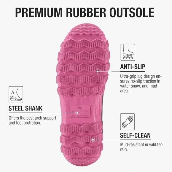 Women's Camo Mid Calf Rain Boots - Picture 4 of 11